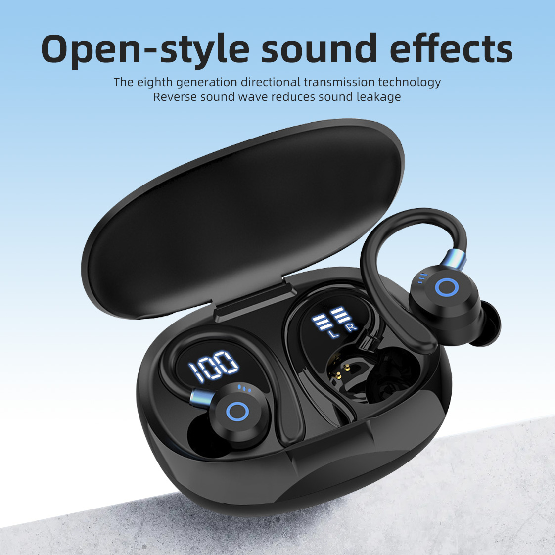 Sports Earphone Hook - 2025 new K09 wireless headset earbuds,