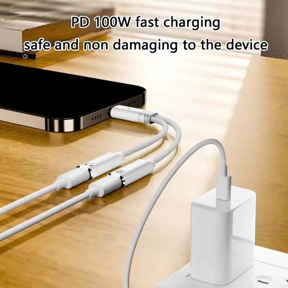 USB C Splitter 2 in 1 Headphon – обзор и цена Earphone Splitter Jack