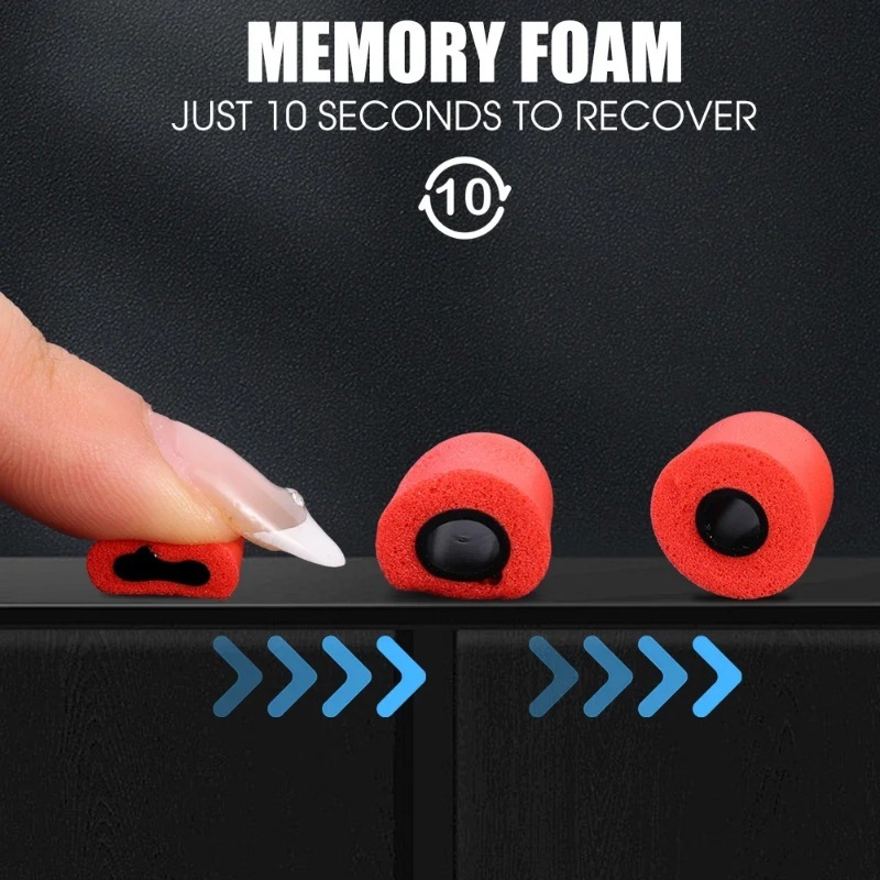 1-6Pair Soft Memory Foam Earbu – обзор и цена Earphone Foam Tip