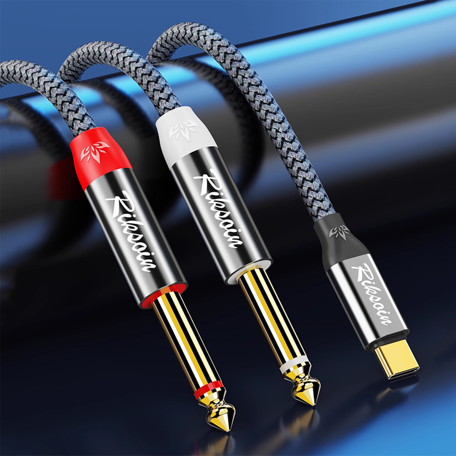 USB Type C to Dual 6.35mm TS A – обзор и цена Audio Splitter Y