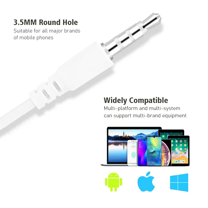 1/2/3/4Pcs Universal 3.5mm Ste – обзор и цена Wired Earphone Mic