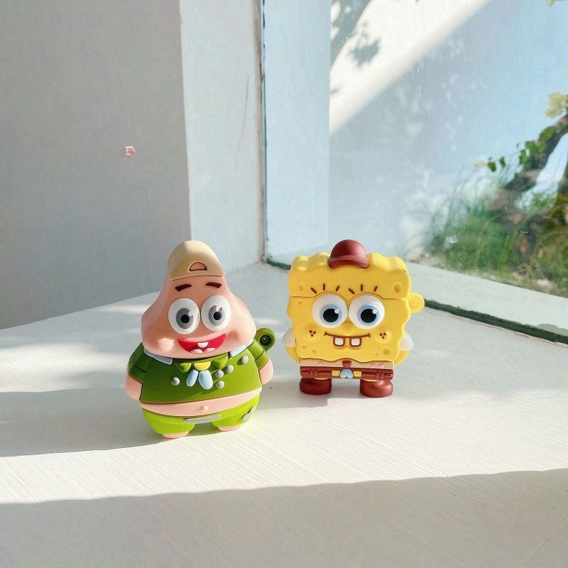 Cute SpongeBob Creative Silico – обзор и цена Earbuds Charging Case