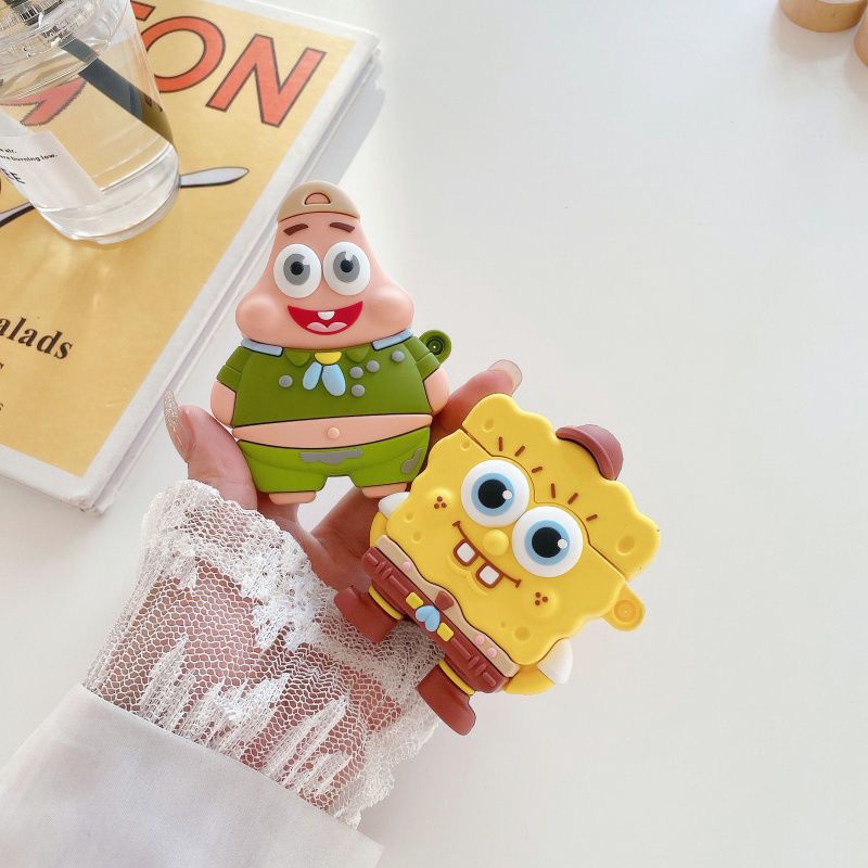Cute SpongeBob Creative Silico – обзор и цена Earbuds Charging Case