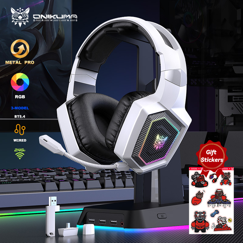 ONIKUMA 2.4GHz Wireless Gaming – обзор и цена Gaming Headset Rgb