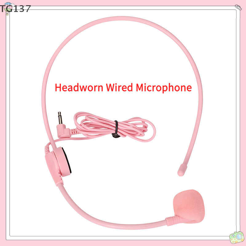 1Pcs 3.5MM Pink Headworn Wired – обзор и цена Wired Earphone Mic