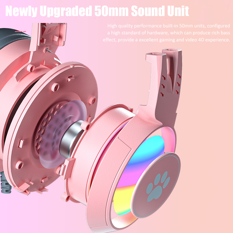 Cute Cat Ear Gaming Headphones – обзор и цена Gaming Headset Rgb