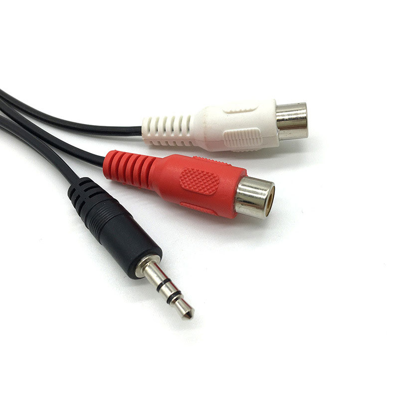 3.5 Jack Male to 2RCA 2AV Fema – обзор и цена Earphone Splitter Jack