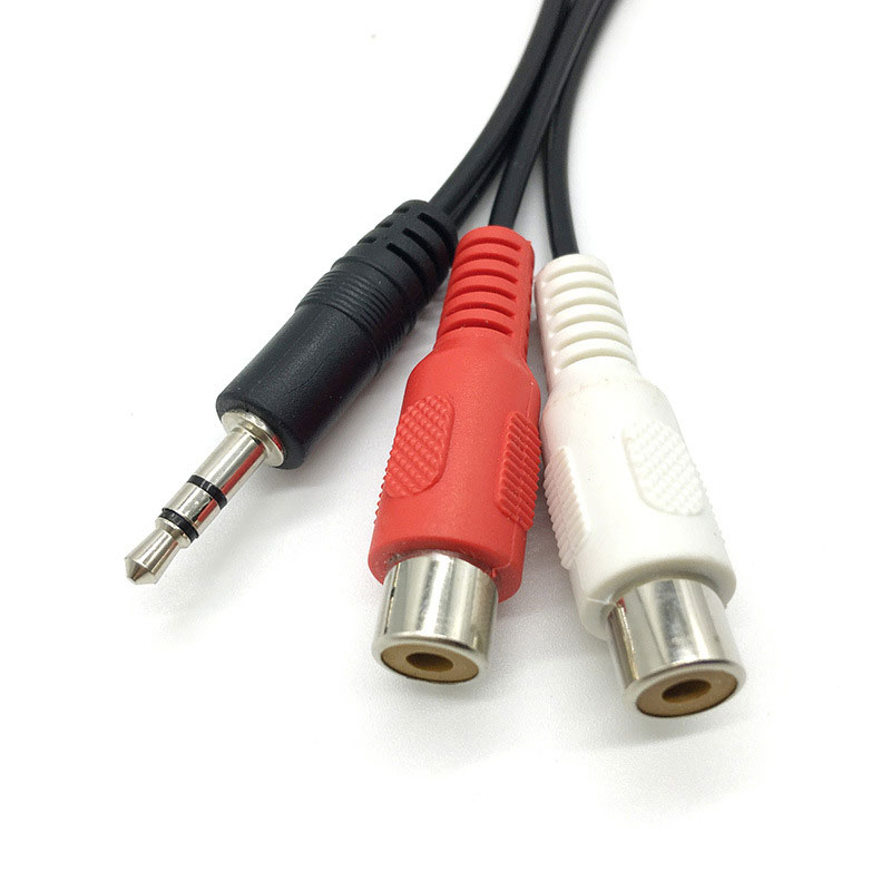 3.5 Jack Male to 2RCA 2AV Fema – обзор и цена Earphone Splitter Jack