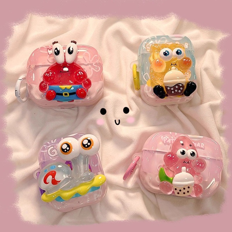 Cute SpongeBob 3D Protective C – обзор и цена Earbuds Charging Case